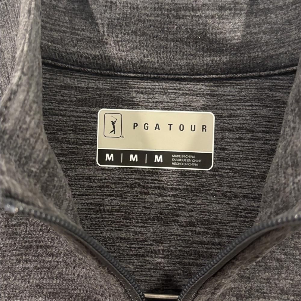 PGA Tour Mens Quarter Zip Shirt - Medium - Picture 3 of 6